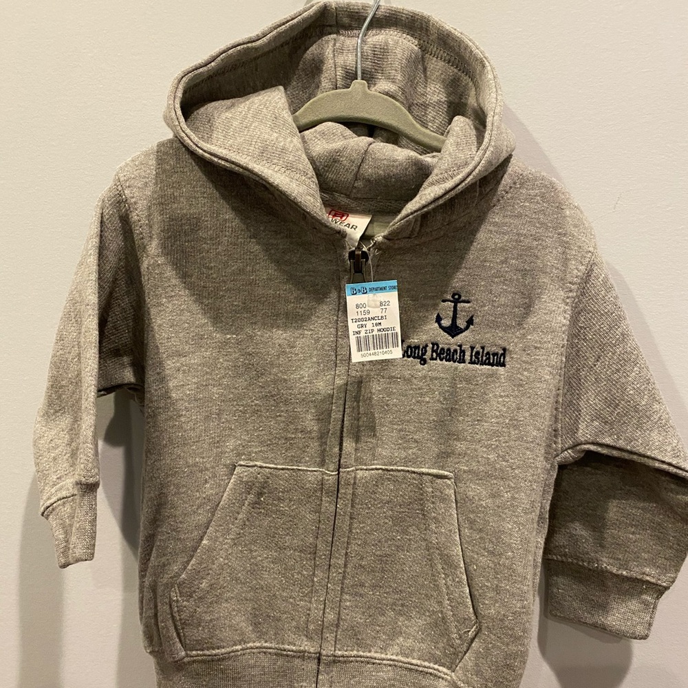 Grey Zip Up Hoodie